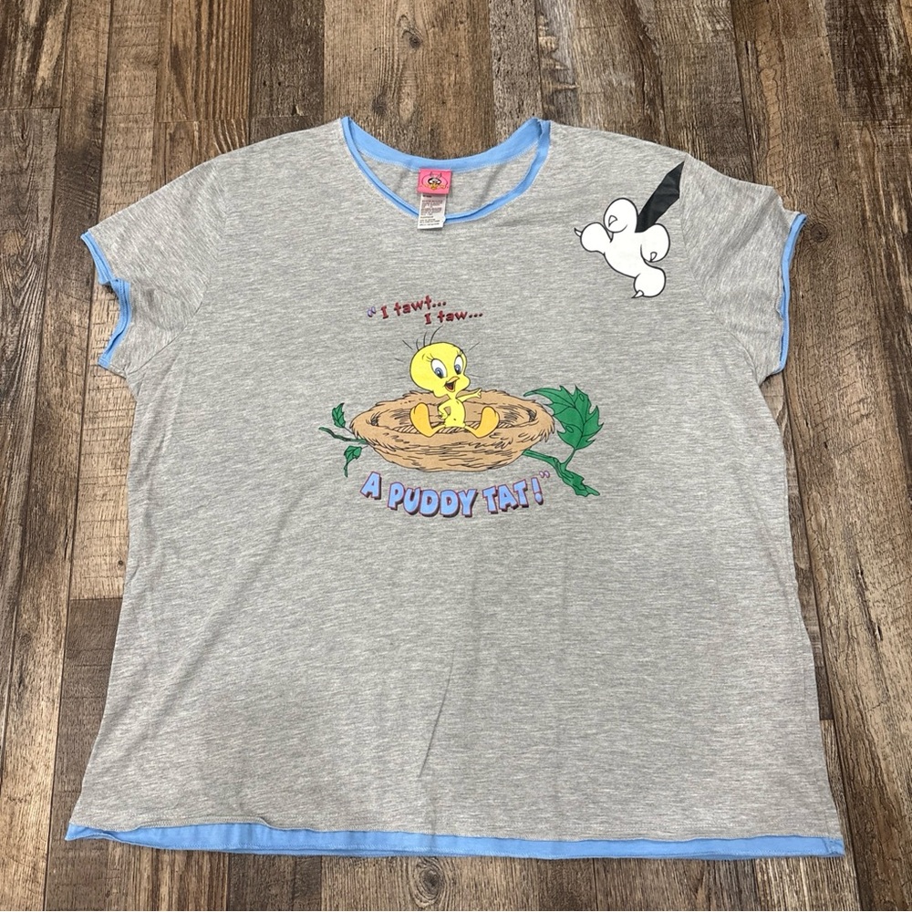 NEW Women’s Vintage Tweety I Tawt I Saw A Puddy Tat! Shirt Sz 2XL
